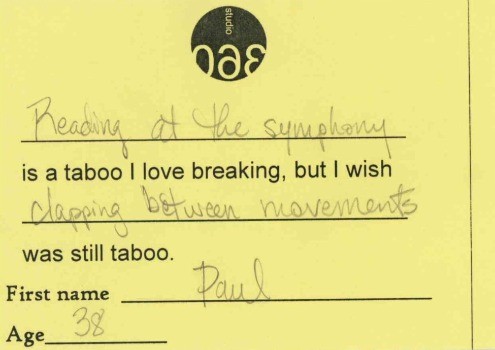 Studio 360 taboos